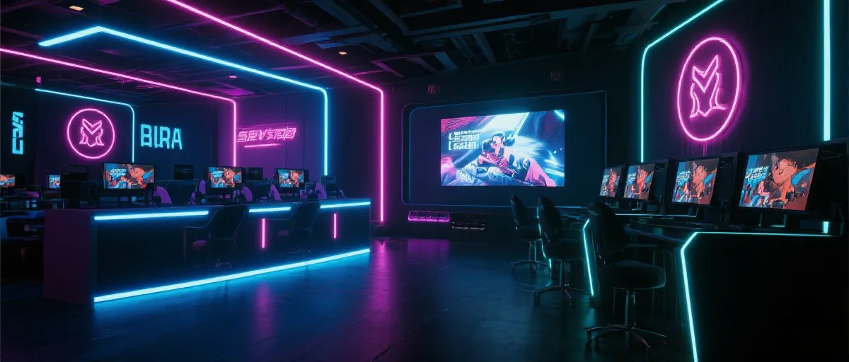 电竞赛场灯光效果